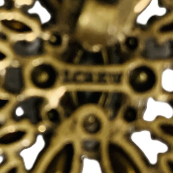 Earrings Glamour Cluster Crystals Rhinestones Post Style Vintage Style J Crew - Picture 4 of 5